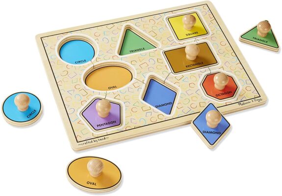 Melissa & Doug Deluxe Jumbo Knob Wooden Puzzle