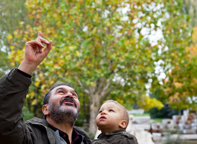 Jewish Grandfather And Child