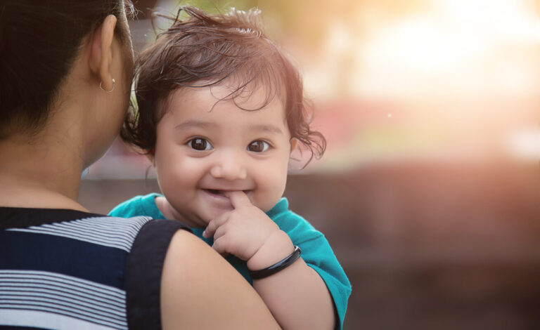 Indian Mother and Daughter