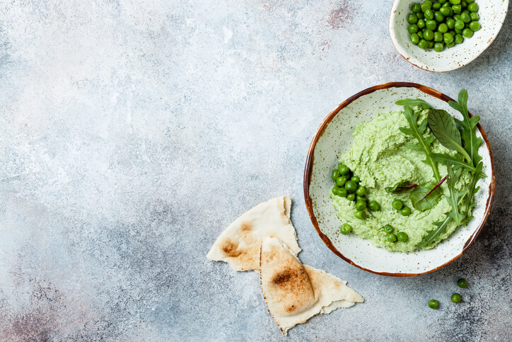 Pea, Mint, and Lemon Hummus Recipe