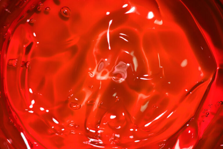 vivid red jello