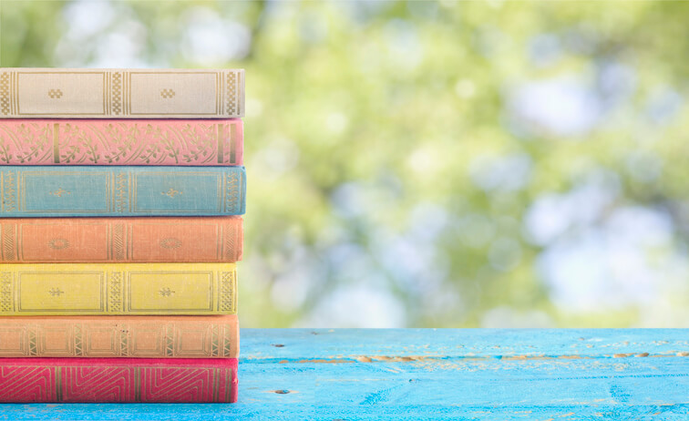 a pile of childrens books