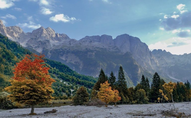 country scenery in Albania